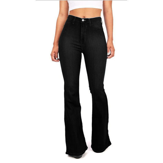 Jeansย For Women Plus Size Long Denim Pants Slim Bell Bottom Denim Trousers Skinny Jeans Women'S Denim Pants