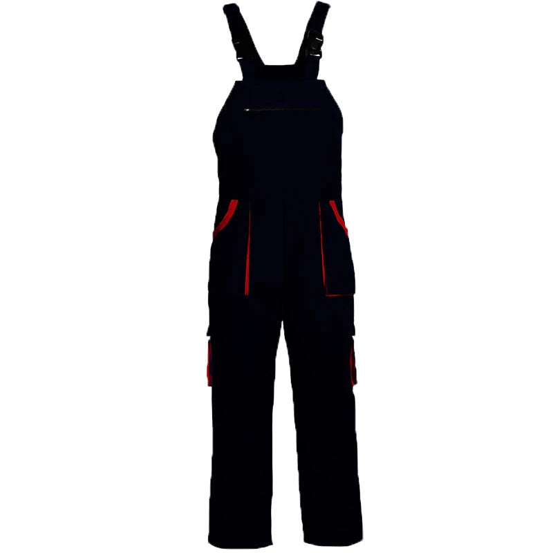 Bib Overalls Mens Women Work Clothing Plus Size Protective Coveralls Strap Jumpsuit Multi Pockets Uniform Sleeveless Cargo Pants