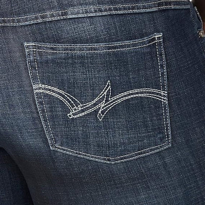 NWT New Wrangler Womens Plus Size 26W Cotton Blend Boot Cut Denim Blue Jeans