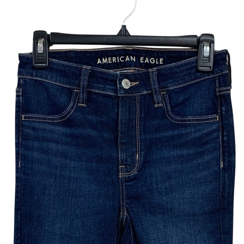 New American Eagle Womens Size 4 High Rise Denim Blue Jeans Jeggings