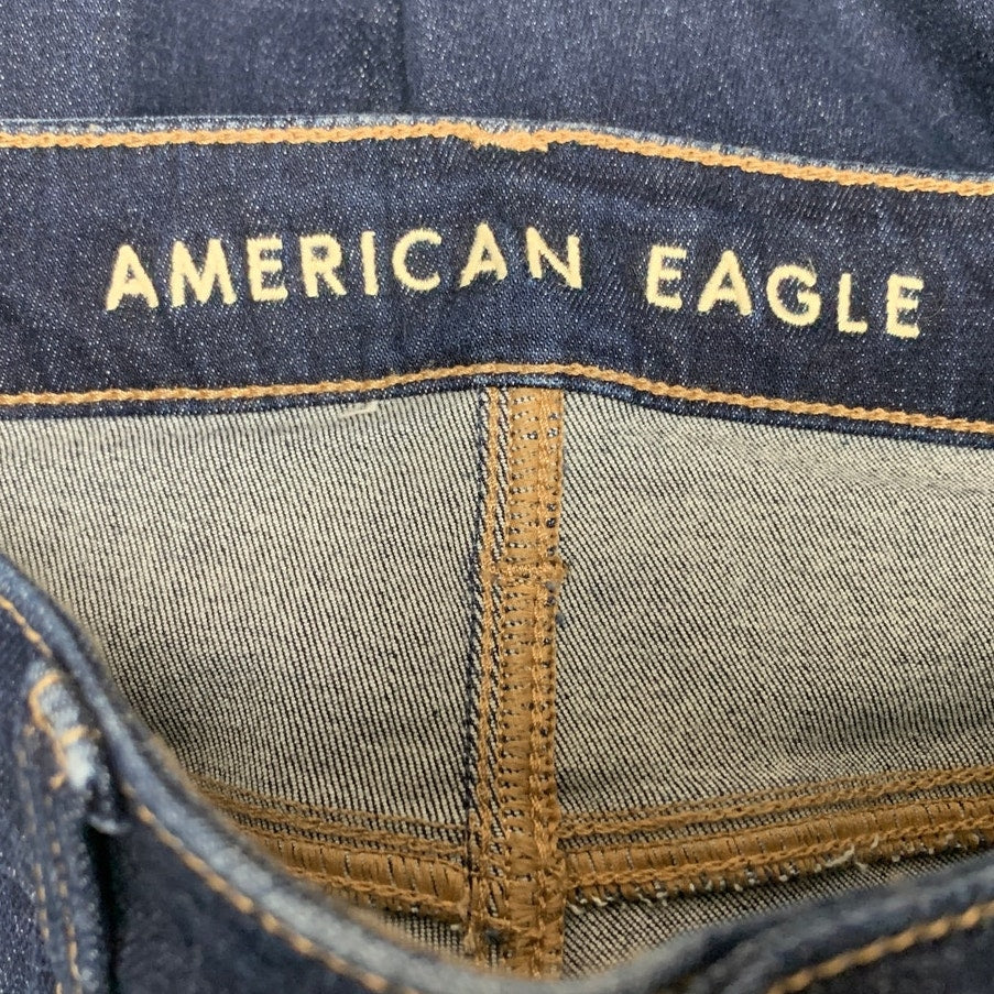 New American Eagle Womens Size 4 High Rise Denim Blue Jeans Jeggings
