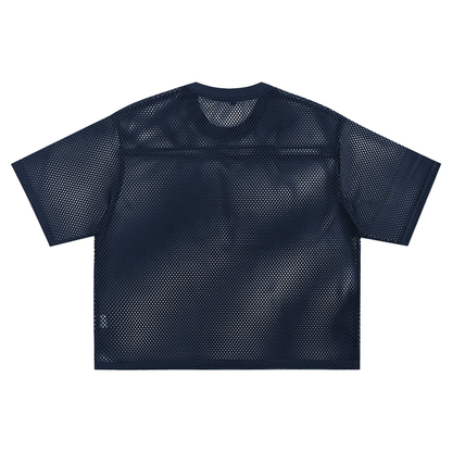 Fearless Apparel Line Taped Mesh Boxy T-shirt for Streetwear unisex