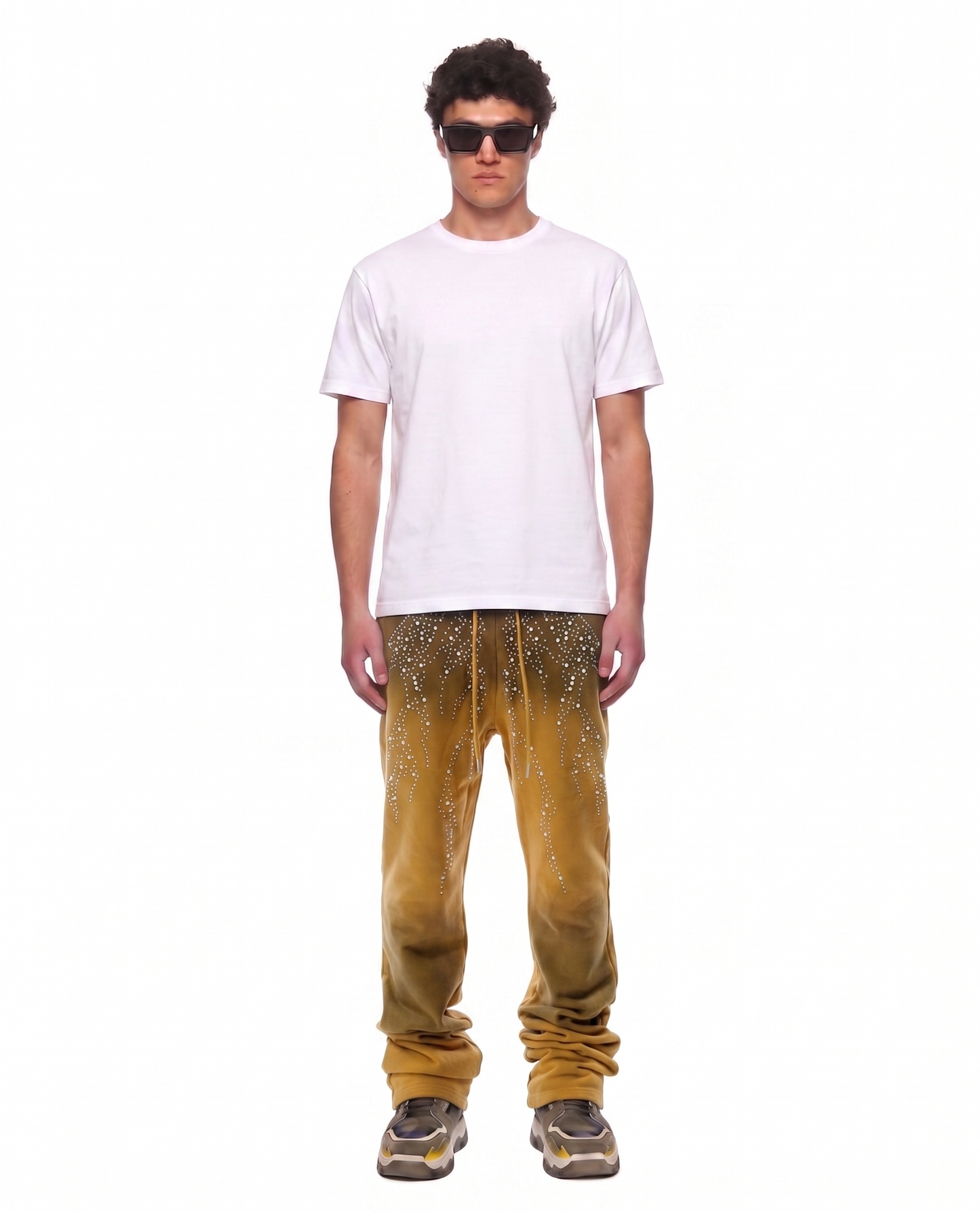 HUSK Washed French Terry Stacked Jogger Pants