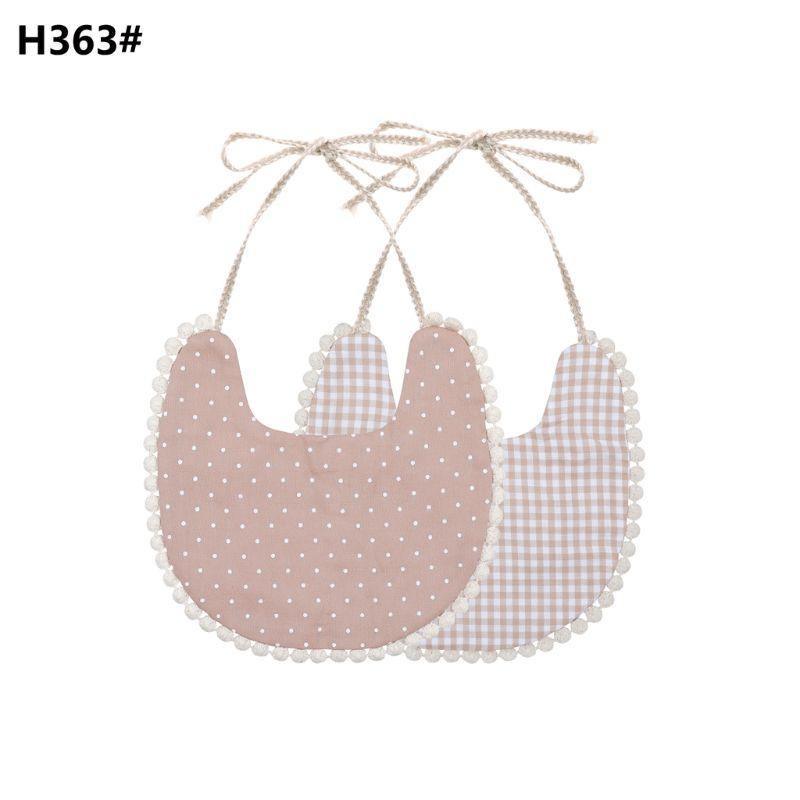 Infant Baby Bib Kid Toddler Dinner Feeding Tassel Double-side Cotton Linen Burp Cloths Saliva Towel For Baby