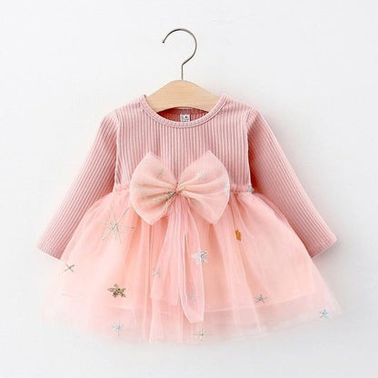 Newborn Baby Girl Cartoon Dress With Bag Infant Clothing Toddler Dress In elegant Design Made for Kids