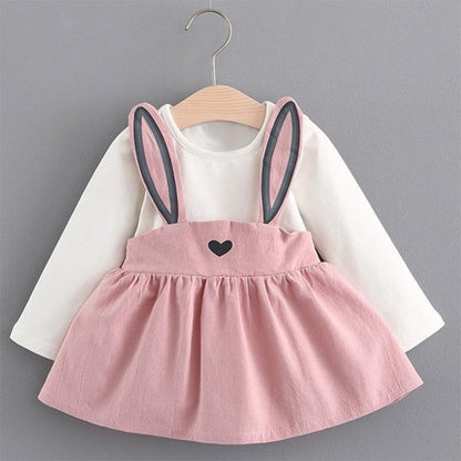 Newborn Baby Girl Cartoon Dress With Bag Infant Clothing Toddler Dress In elegant Design Made for Kids