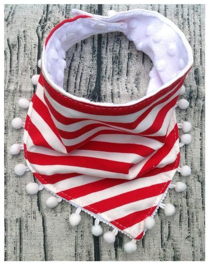 Baby Bibs Cotton Lace Tassel Double Slobber Cartoon Triangle Waterproof Infants Towel Burp Cloths Children Self Feeding Care Bib for Kids