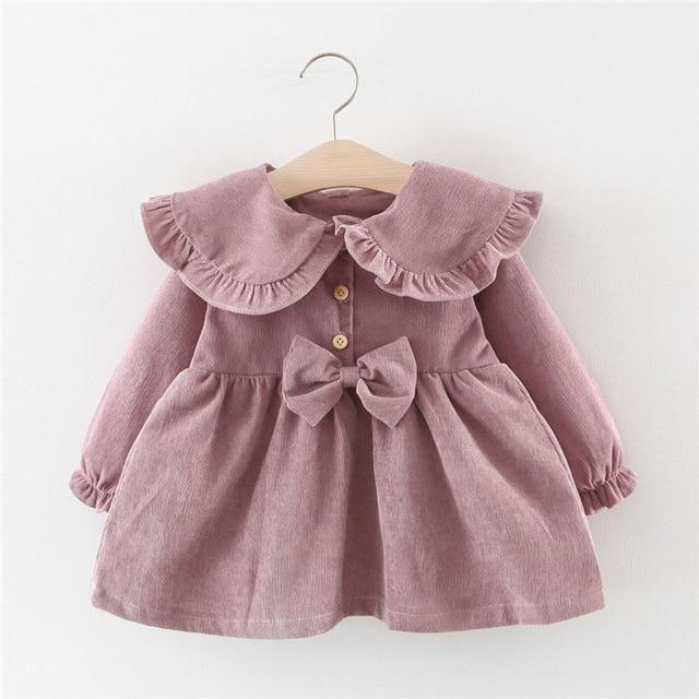 Newborn Baby Girl Cartoon Dress With Bag Infant Clothing Toddler Dress In elegant Design Made for Kids