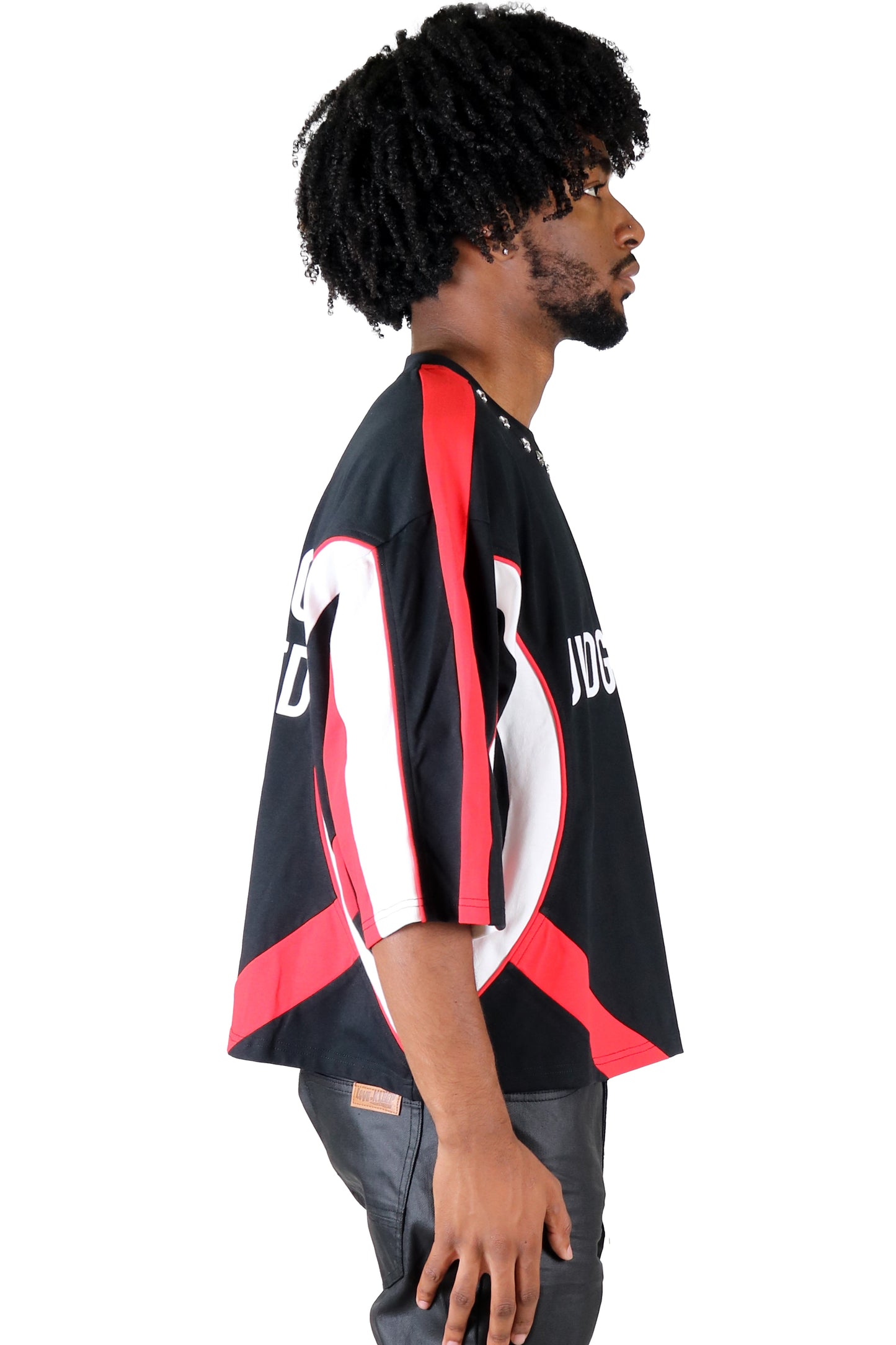 LARITA S/N Jersey 3/4 Sleeve Crop Top Tee