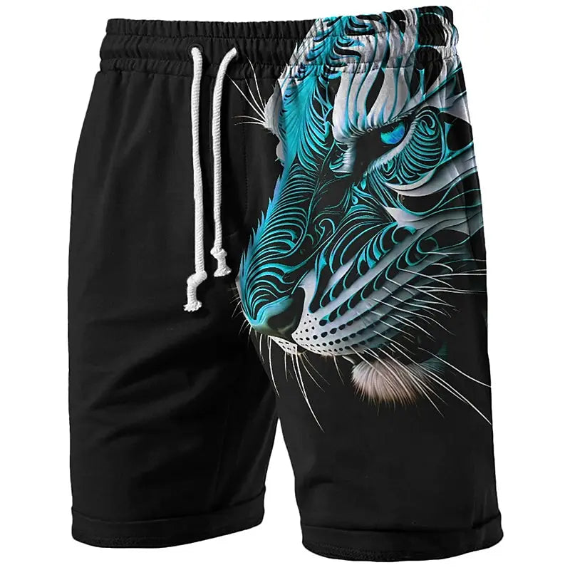 Mens Tiger Long Swim Trunks Surf Trunks Shorts Fashion Street Trend Casual Daily Vacation with Elastic Waist Designer Clothing