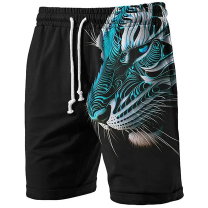 Mens Tiger Long Swim Trunks Surf Trunks Shorts Fashion Street Trend Casual Daily Vacation with Elastic Waist Designer Clothing