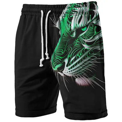 Mens Tiger Long Swim Trunks Surf Trunks Shorts Fashion Street Trend Casual Daily Vacation with Elastic Waist Designer Clothing