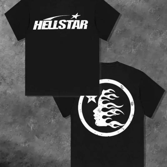 "Star Power" Double-Sided Graphic T-Shirt – Urban Streetwear Oversized Cotton Top, Premium Y2K Aesthetic Celestial Tee