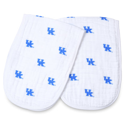 University of Kentucky Burp Cloths 2-Pack – Soft Muslin Baby Burp Cloths – Officially Licensed UK Wildcats Gift