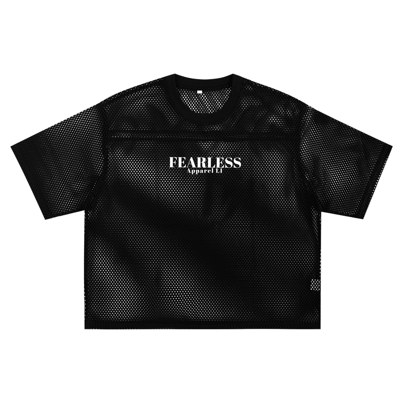 Fearless Apparel Line Taped Mesh Boxy T-shirt for Streetwear unisex