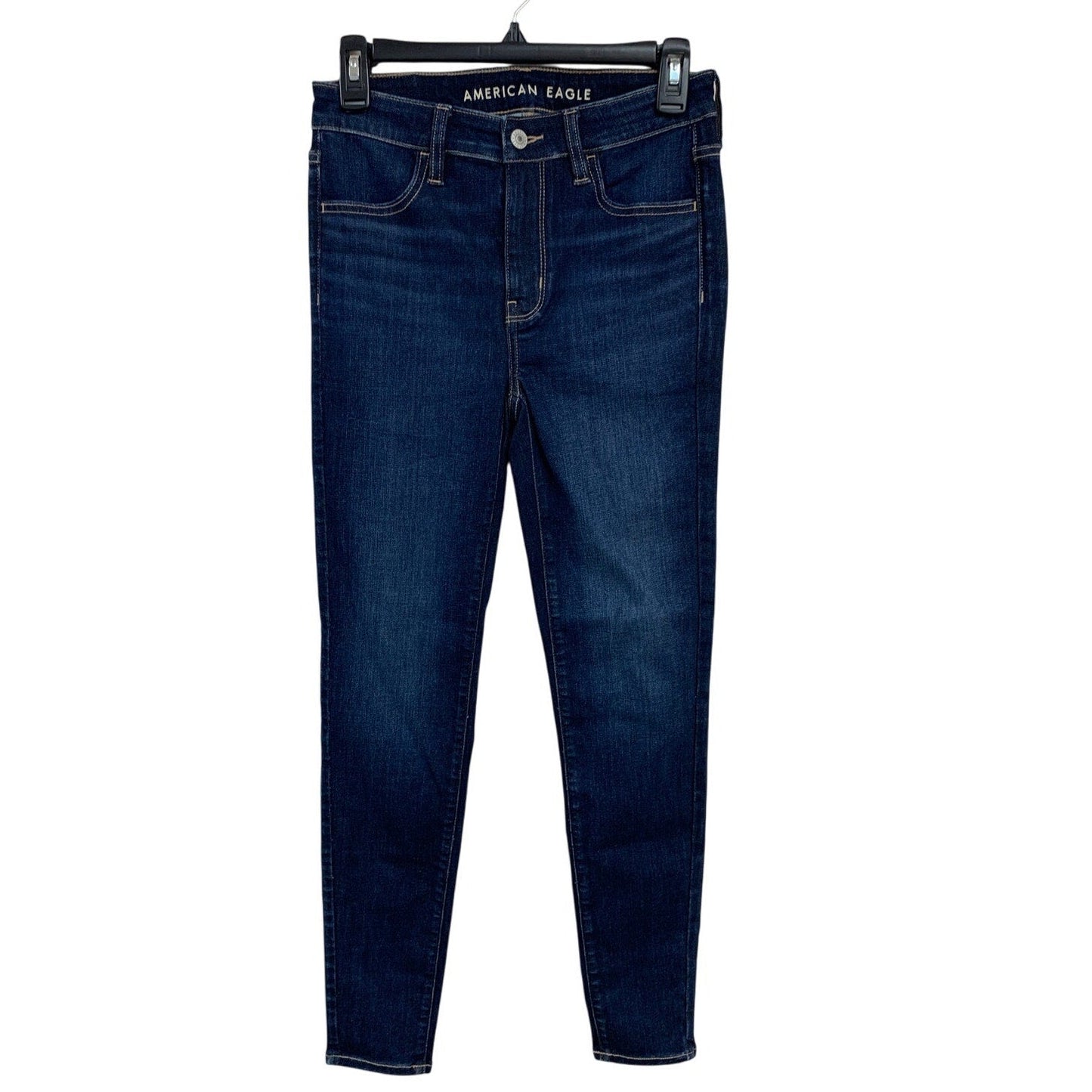 New American Eagle Womens Size 4 High Rise Denim Blue Jeans Jeggings