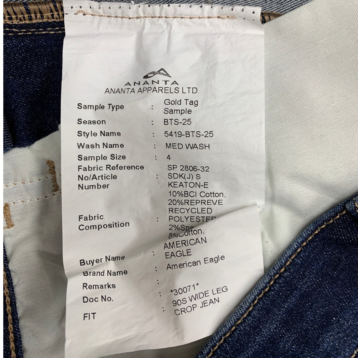 New American Eagle Womens Size 4 High Rise Denim Blue Jeans Jeggings