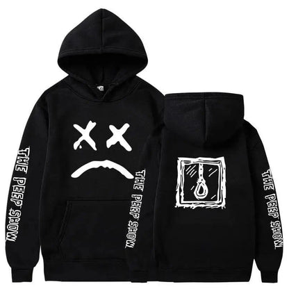 New Happy Cool Smiling Face Print Winter Fashion Couple Pullover Streetwear Sweatshirts Cute Aesthetic Print Classic Hoodies For Men Women Unisex Durable Comfortable Hoodies
