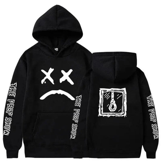 New Happy Cool Smiling Face Print Winter Fashion Couple Pullover Streetwear Sweatshirts Cute Aesthetic Print Classic Hoodies For Men Women Unisex Durable Comfortable Hoodies