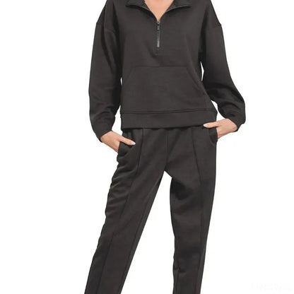 Scuba Half Zip Sweatshirt and Joggers Set
