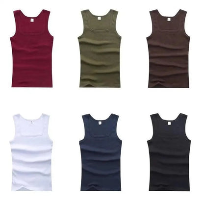 Summer Plus Size Summer Good Men Clothing Tank Tops Elegant Black White Gray Singlets Sleeveless Fitness Men Vest Bodybuilding Vest Summer Men's Vest Gym Casual Vest Sleeveless Vest Clothes
